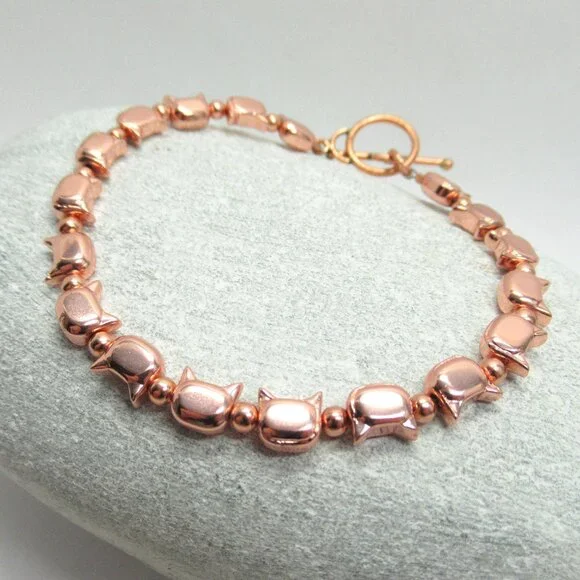 Copper Cat bracelet - Picture 2 of 11